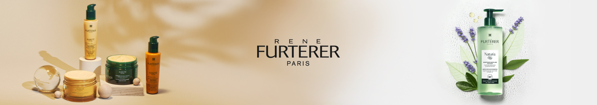 Produits Rene Furterer Paris en flacons et crèmes en parapharmacie